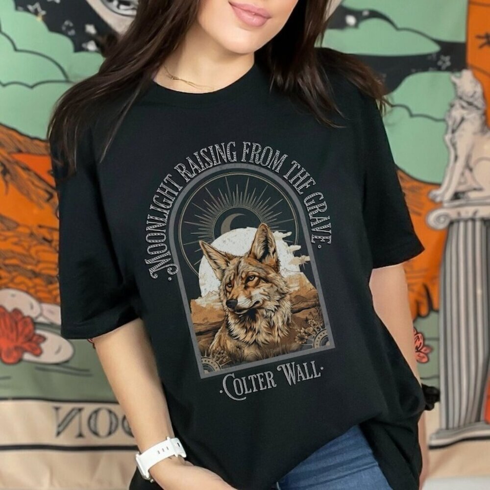 Colter Wall Western Country Concert Coyote Graphic Unisex T-Shirt